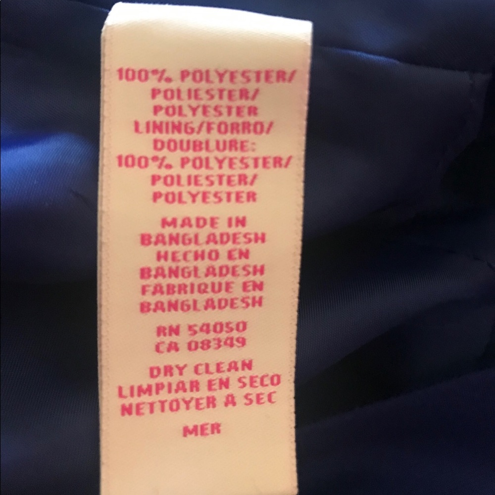 Royal blue and black A-Line dress. Sz. 14 - Picture 7 of 8